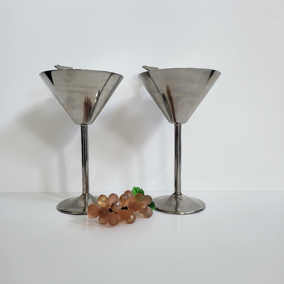 Stainless Steel Martini Glasses - Picture 6 of 12